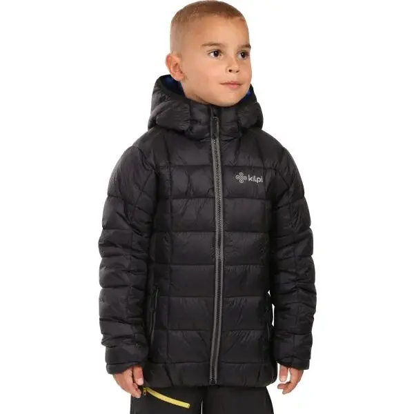 KILPI REBEKI Chlapecká zateplená bunda, černá, velikost
