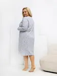 Plus size noční košile s dlouhými rukávy