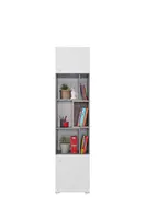 Knihovna Sigma SI6 Barva korpusu: Beton/Bílá/Dub