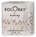 KOLORKY DAY Jednorázové EKO plenky déšť & duhy L (8-13 kg) 19 kusů, poškozený obal
