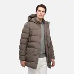Hnědá pánská parka Geox Pieve