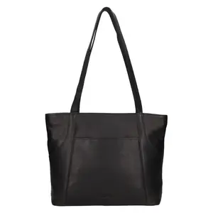 Kožená dámska kabelka cez rameno SendiDesign Marta – čierna