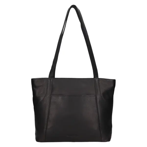 Kožená dámska kabelka cez rameno SendiDesign Marta – čierna