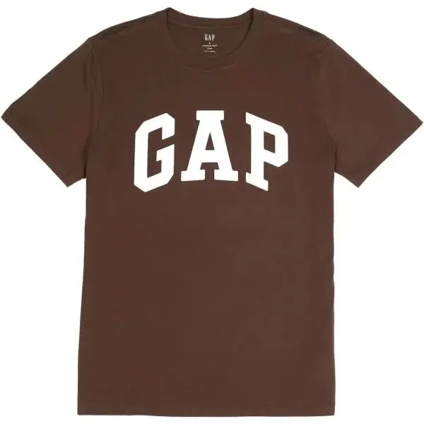 GAP V-EVERYDAY SOFT BASIC LOGO T Pánské tričko, hnědá, velikost
