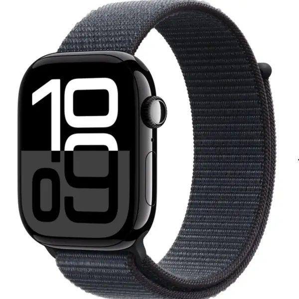 APPLE Watch Series 10 GPS 46mm Jet Black Aluminium Case with Ink Sport Loop
