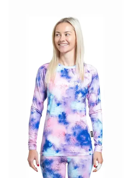 Meatfly dámské termo triko Capa Purple Aquarel | Fialová | Velikost M