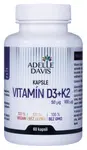 ADELLE DAVIS Vitamín D3 + K2 60 kapslí 60 ks