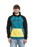 Meatfly pánská technická mikina Gravel Hb Blue / Lime | Žlutá | Velikost M