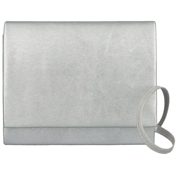 Dámska listová kabelka strieborná - Delami Kelis