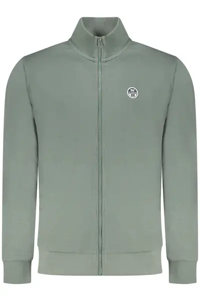 Pánská zelená mikina na zip