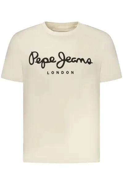 Krémové triko Pepe Jeans