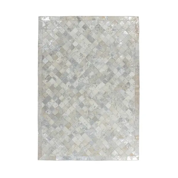 Kayoom KOBEREC TKANÝ NA PLOCHO, 80/150 cm šedá, barvy stříbra