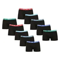 10PACK pánske boxerky čierné (026) M