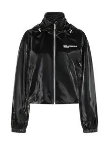 KARL LAGERFELD JEANS Prechodná bunda  čierna / biela