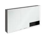 Villeroy & Boch My View+ - Zrcadlová skříňka s LED osvětlením 140x75x17 cm, 3 dvířka, matná černá B4811400