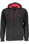 US GRAND POLO MEN'S BLACK ZIP-UP SWEATSHIRT