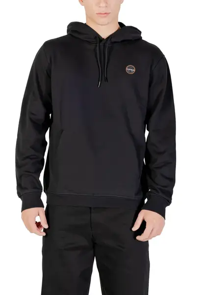 Čierna mikina Napapijri s kapucňou