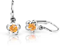 Cutie Jewellery Dětské náušnice z bílého zlata C1945-10-X-2 oranžová