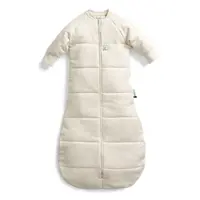 ERGOPOUCH Vak na spanie s rukávmi organická bavlna Jersey Oatmeal Marle 3-12 m, 6-10 kg, 3,5 tog