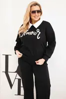 Kesi dámska súprava Plus Size s golierom