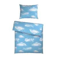 Esposa POVLEČENÍ, satén, světle modrá, 140/200 cm