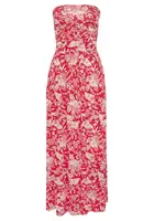 LASCANA Letné šaty  červená / biela