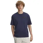 Under Armour HEAVYWEIGHT WOVEN LABEL Pánske tričko s dlhým rukávom, tmavo modrá, veľkosť