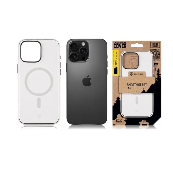 Zadní kryt Tactical MagForce SmoothIsFast pro Apple iPhone 16 Pro Max, chalk