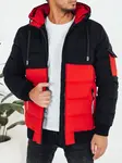 Pánská černo-červená zimní bunda