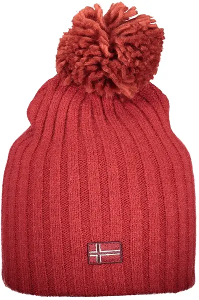 Červená čiapka s brmbolcom