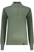 Zelený rolákový svetr