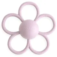 Mushie Rattle Teether Toy hryzadielko s hrkálkou Soft Lilac 1 ks