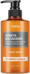 KUNDAL Sprchový gel Honey & Macadamia Amber Vanilla (Body Wash) 500 ml