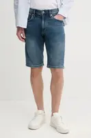 Rifľové krátke nohavice Pepe Jeans SLIM GYMDIGO SHORT TRACK