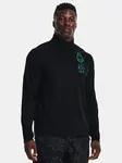 Under Armour T-Shirt UA Destroy All Miles 1/2 Zip-BLK - Mens