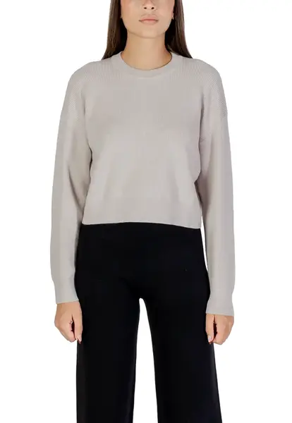 Dámský basic svetr s dlouhými rukávy