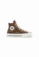 Dámské leopardí vysoké tenisky Converse