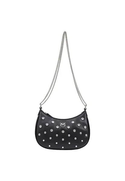 Černá kabelka Pinko s řetízkem