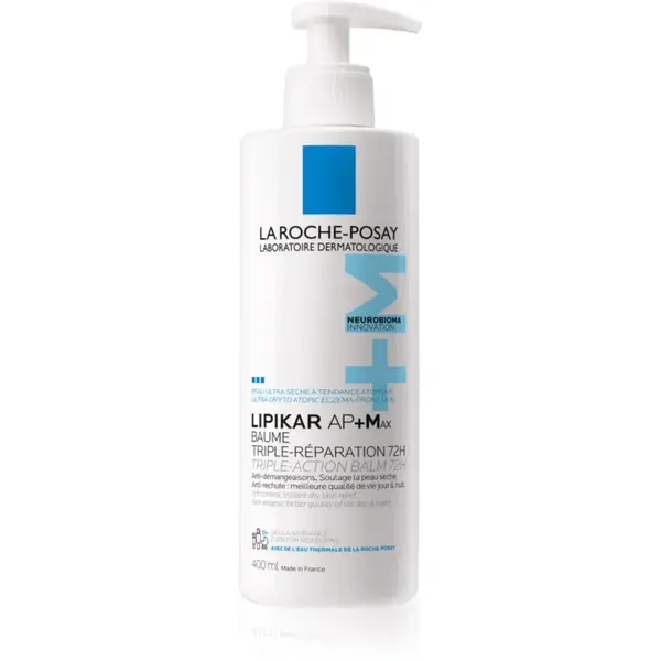 La Roche-Posay Lipikar AP+Max Balm pečující tělový balzám pro velmi suchou citlivou a atopickou pokožku 400 ml