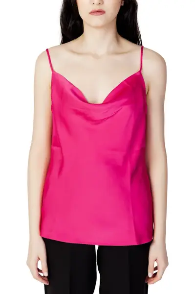 Růžový top na ramínka Vila Clothes