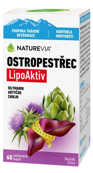 NATUREVIA Ostropestřec forte 60 kapslí
