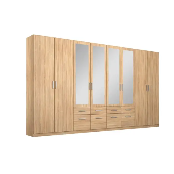 Rauch Möbel ŠATNÍ SKŘÍŇ S OTOČNÝMI DVEŘMI, Sonoma dub, 360/229/54 cm