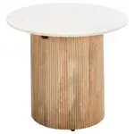 Livetastic KONFERENČNÍ STOLEK, mangové dřevo, přírodní barvy, bílá