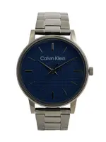 Calvin Klein Analógové hodinky  námornícka modrá / pastelovo modrá / strieborná