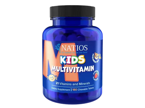 NATIOS Kids Multivitamín, 21 vitamínov a minerálov 180 tabliet