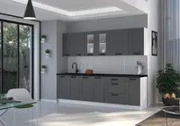 Kuchyňská linka 260 cm Luna 3 - Bílá + Dust grey