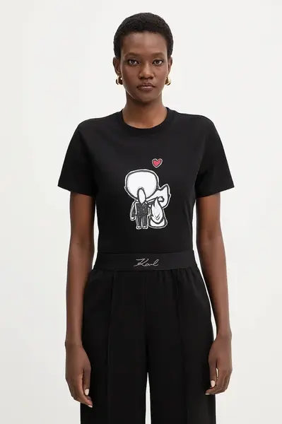 Bavlnené tričko Karl Lagerfeld IKON