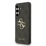 Zadní kryt Guess PU 4G Metal Logo pro Samsung Galaxy S25 FE, šedá