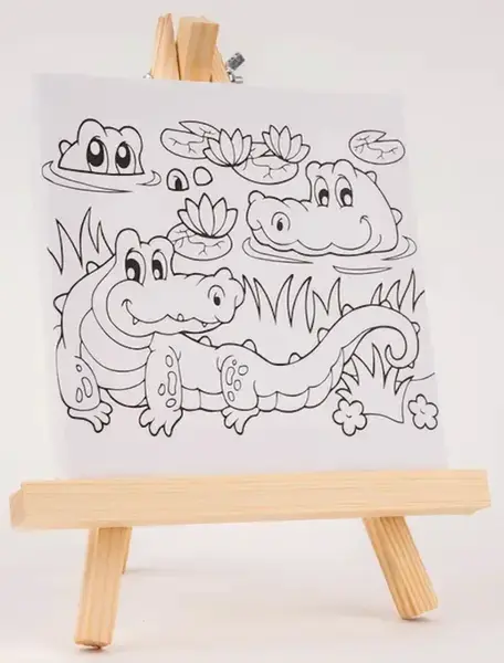 Plátno s předlohou - Krokodýl