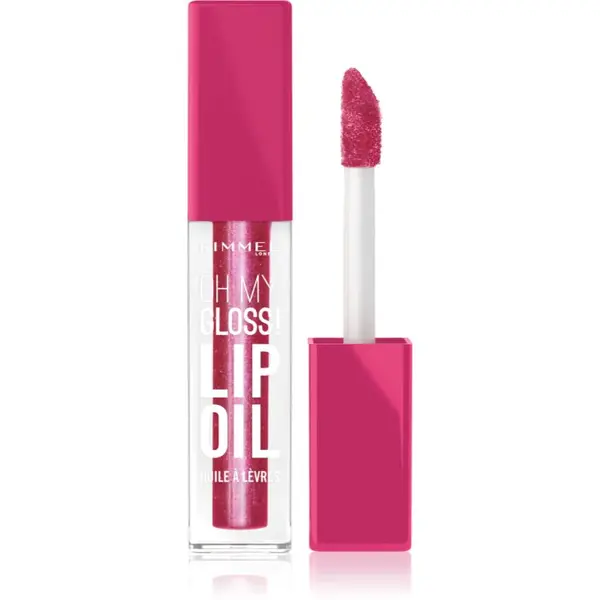 Rimmel Oh My Gloss! Lip Oil olej na pery s hydratačným účinkom odtieň 007 Fuschia Punch 4.5 ml